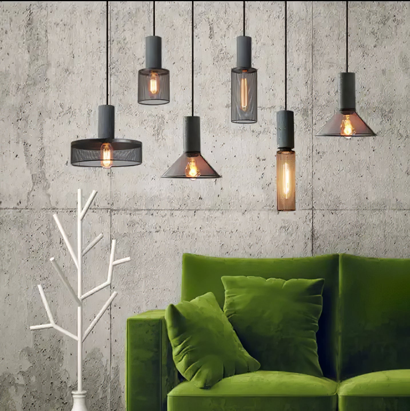 Cement Mesh Pendant Light - Blowlighting