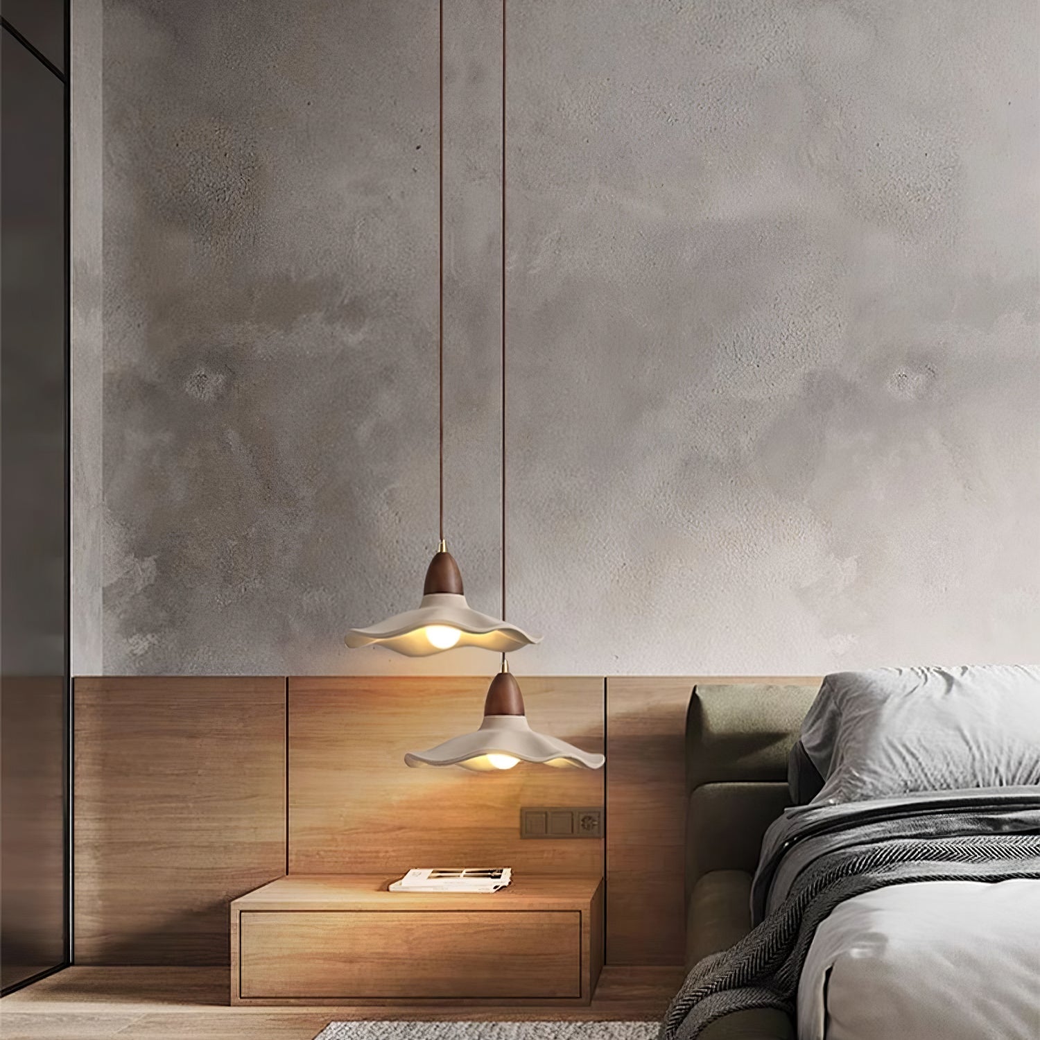 Cement Wave Pendant Light - Blowlighting