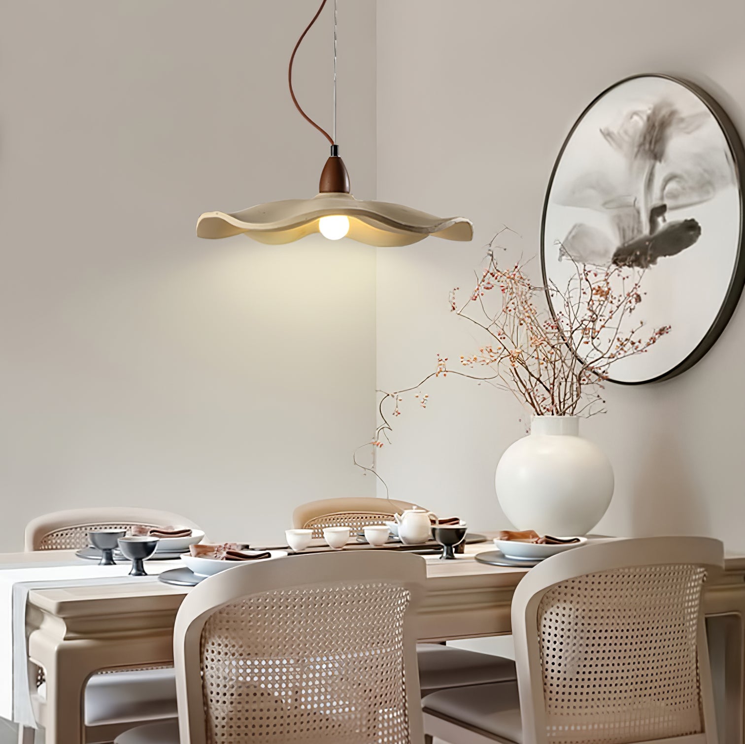 Cement Wave Pendant Light - Blowlighting