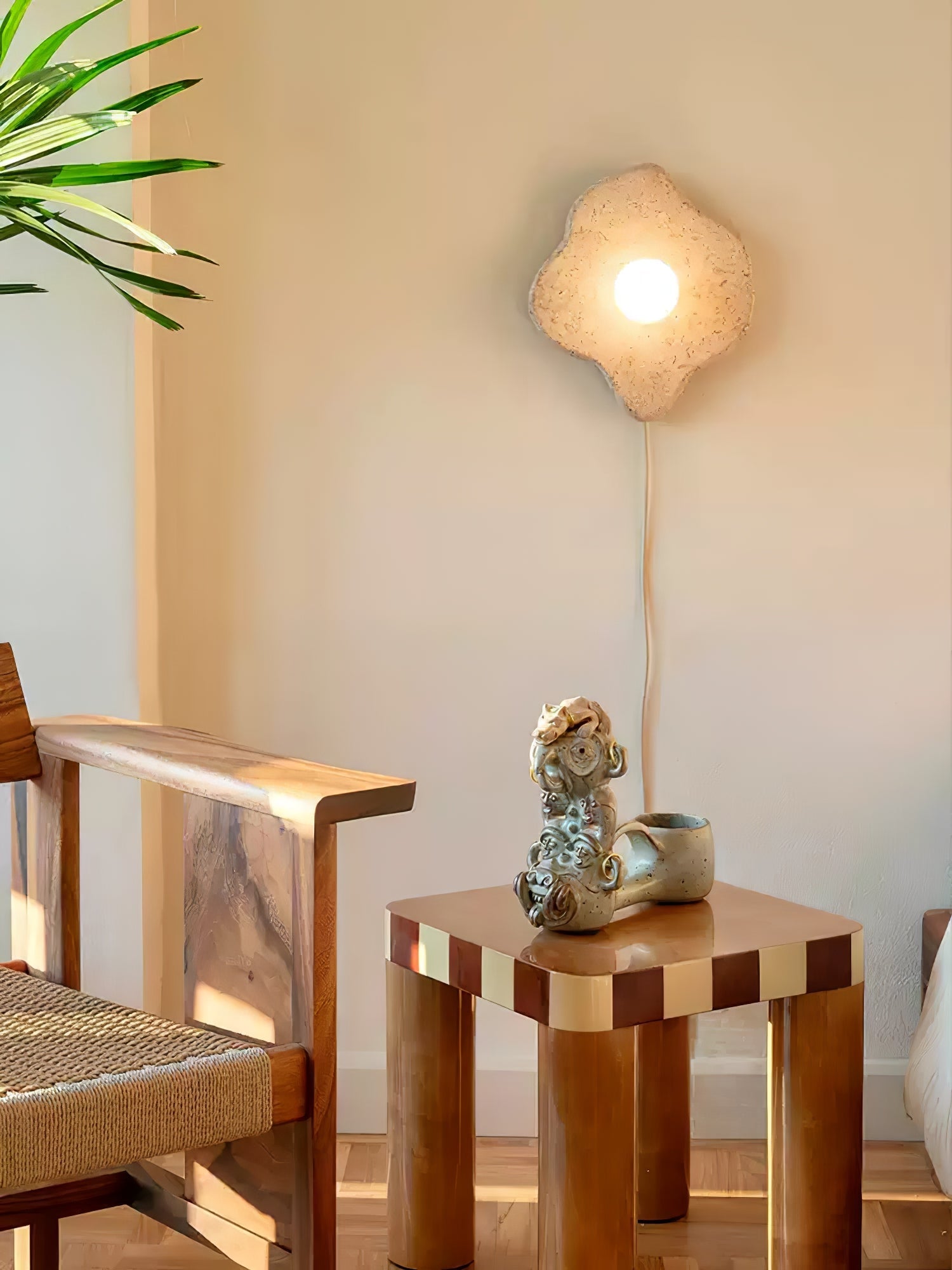Bloom Rustic Marble Wall Lamp - Blowlighting