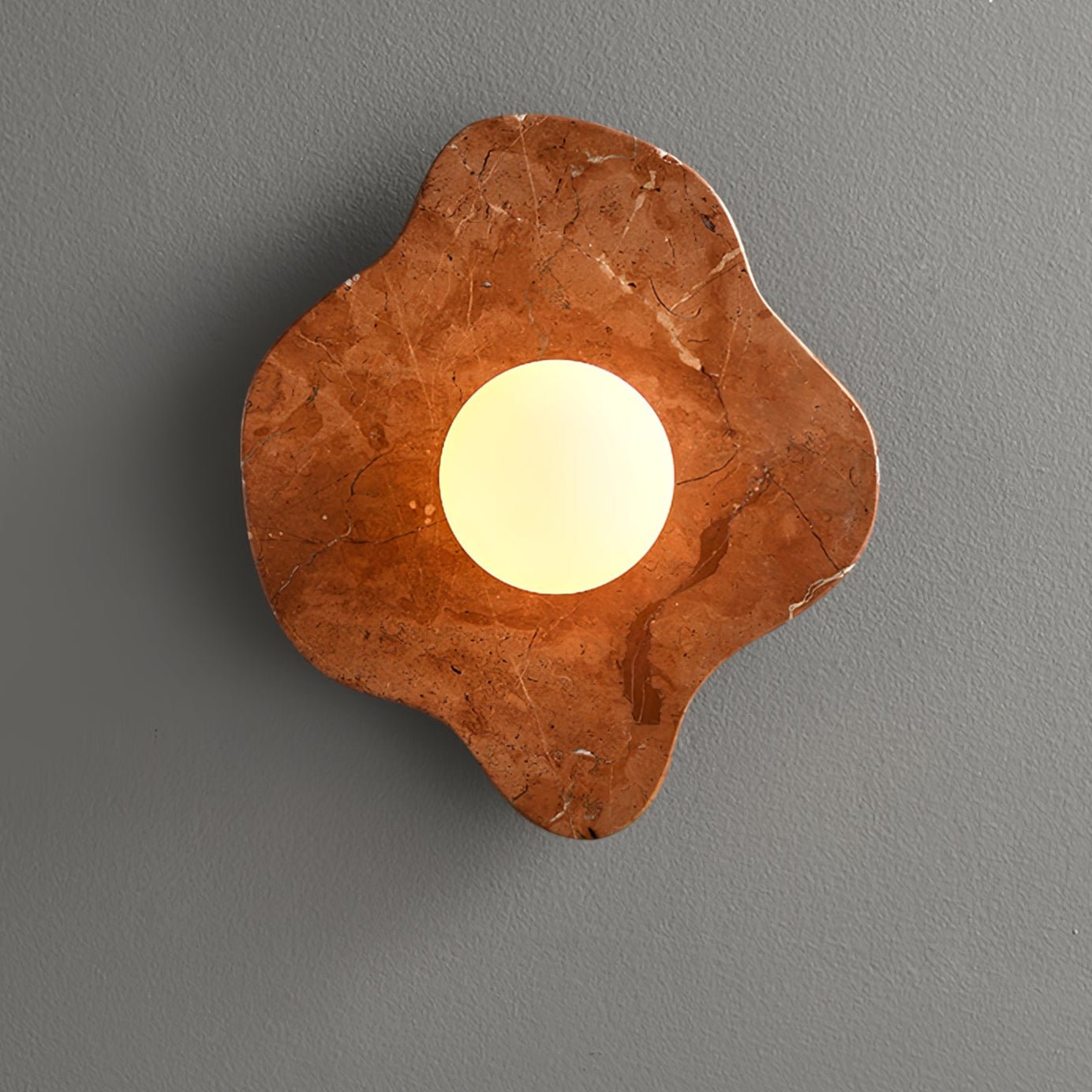 Bloom Rustic Marble Wall Lamp - Blowlighting