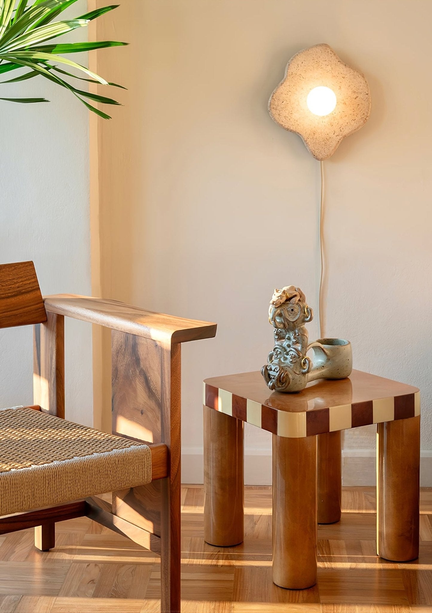 Bloom Rustic Marble Wall Lamp - Blowlighting