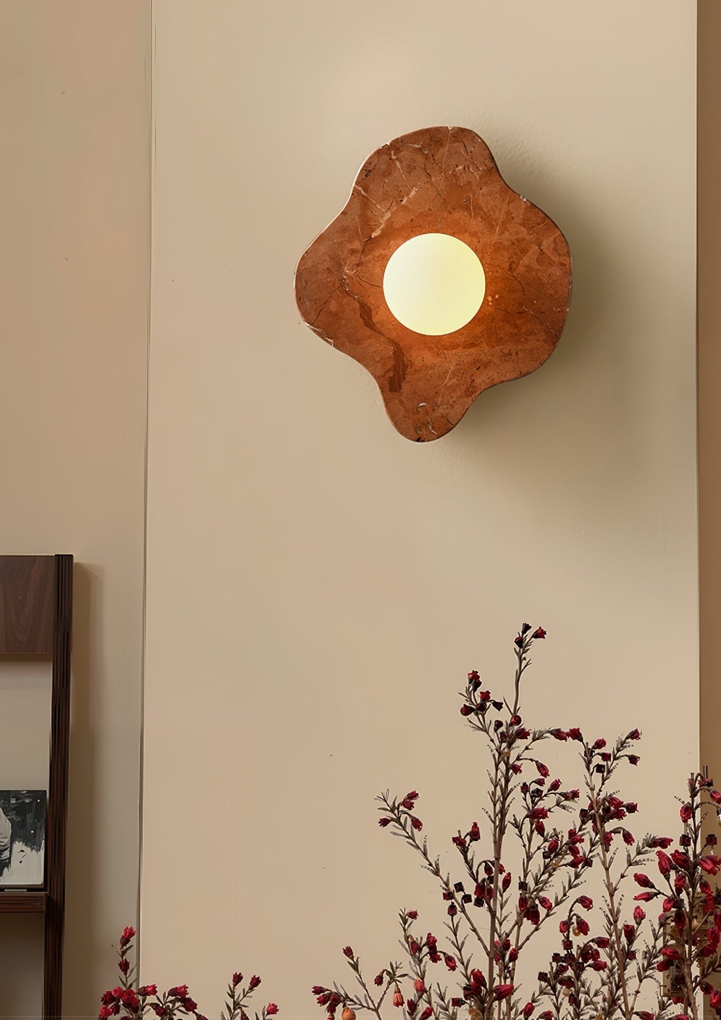 Bloom Rustic Marble Wall Lamp - Blowlighting