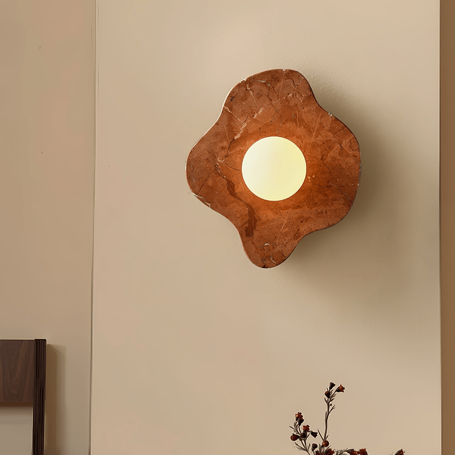Bloom Rustic Marble Wall Lamp - Blowlighting