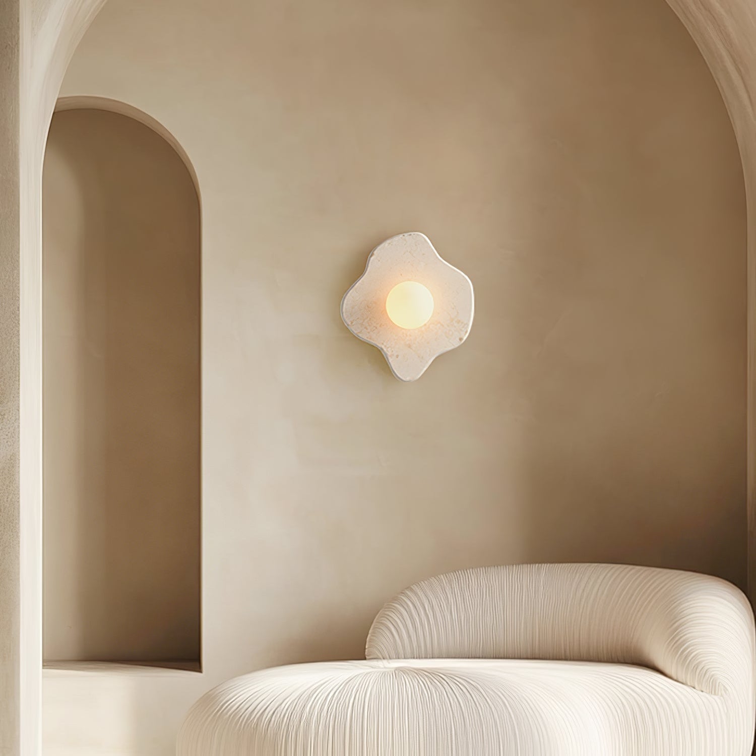 Bloom Rustic Marble Wall Lamp - Blowlighting
