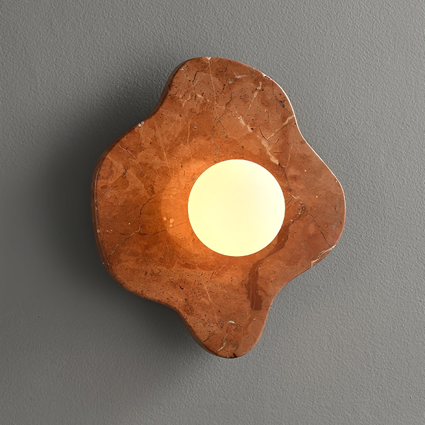 Bloom Rustic Marble Wall Lamp - Blowlighting