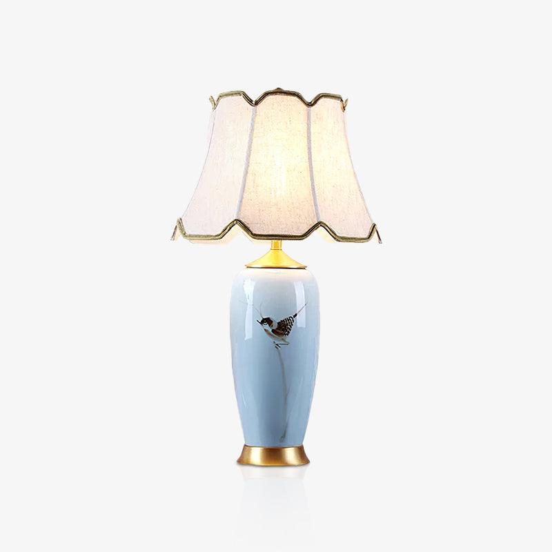 Sparrow Oriental Ceramic Desk Lamp - Blowlighting