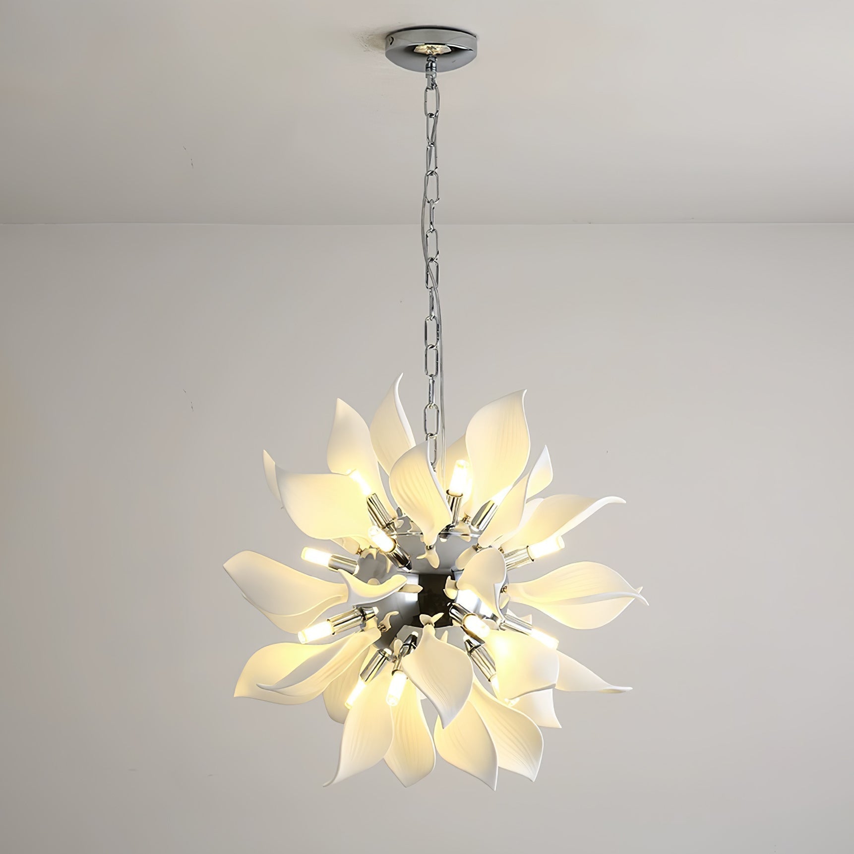 Ceramic Petals Blooming Chandelier - Blowlighting