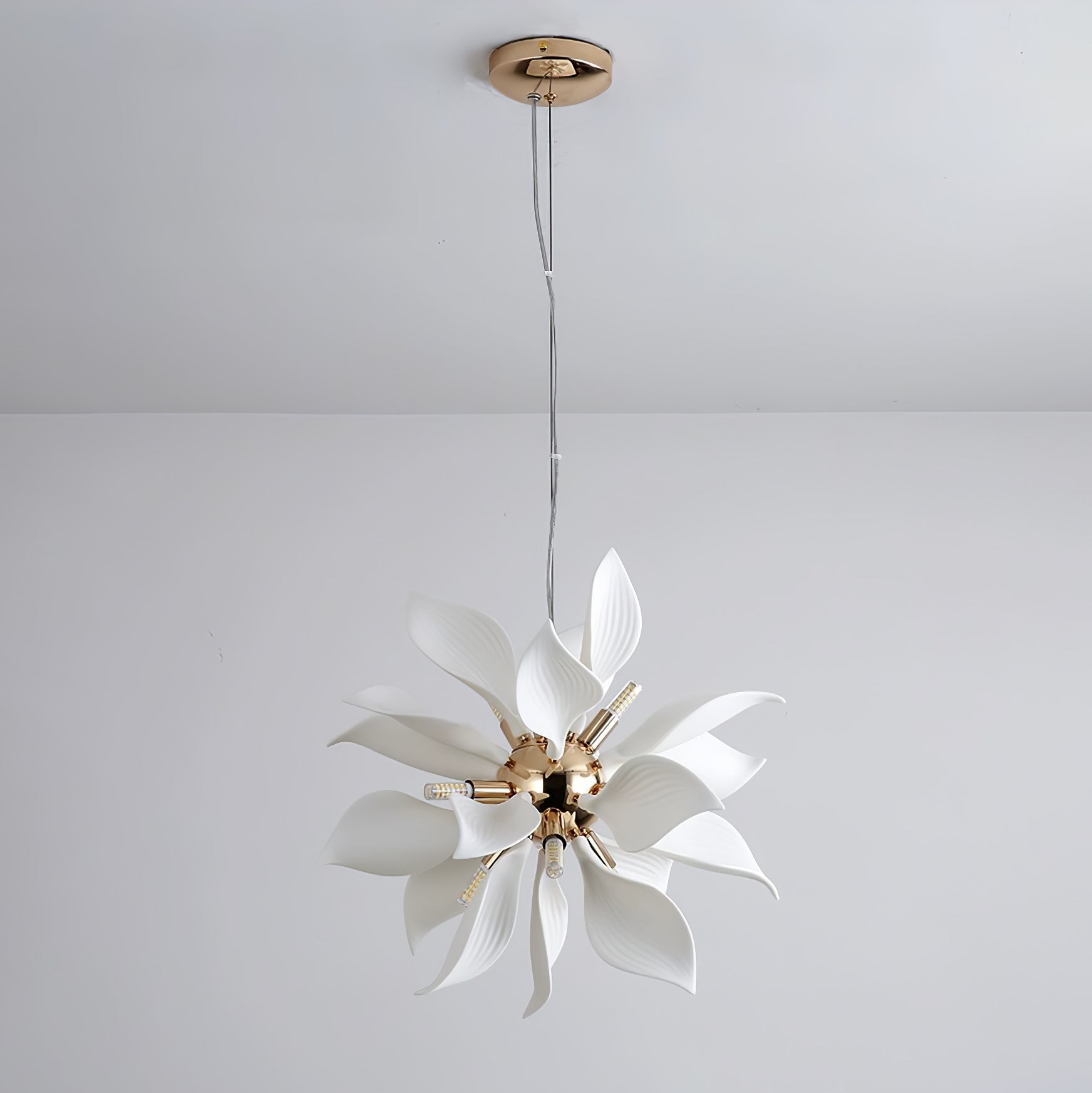 Ceramic Petals Blooming Chandelier - Blowlighting