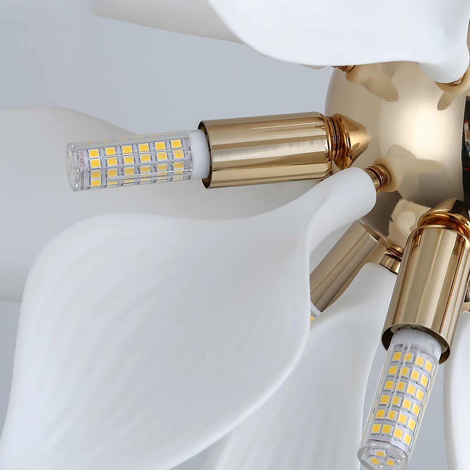 Ceramic Petals Blooming Chandelier - Blowlighting