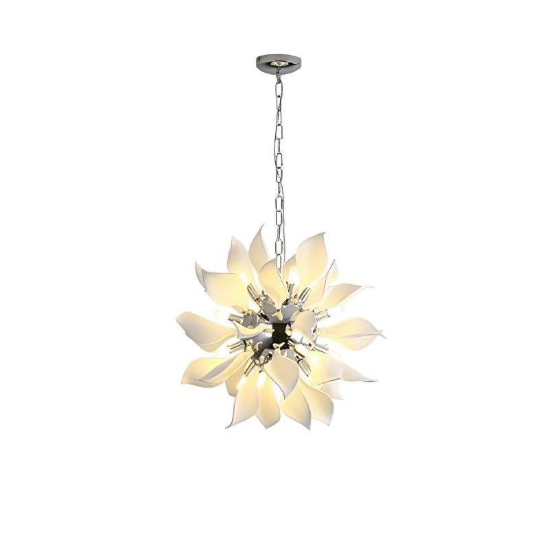 Ceramic Petals Blooming Chandelier - Blowlighting