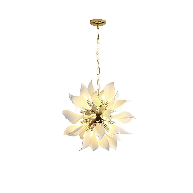 Ceramic Petals Blooming Chandelier - Blowlighting