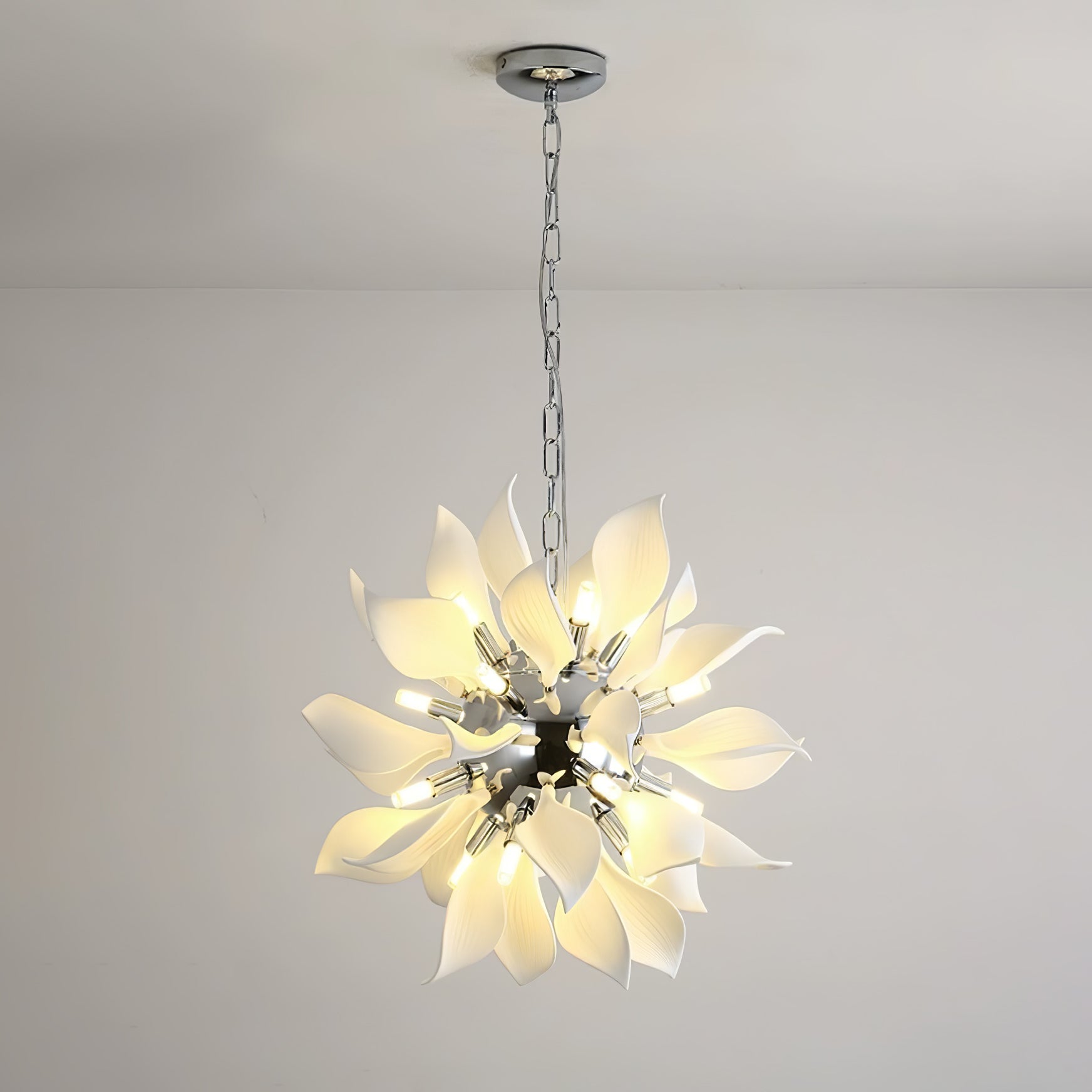 Ceramic Petals Blooming Chandelier - Blowlighting