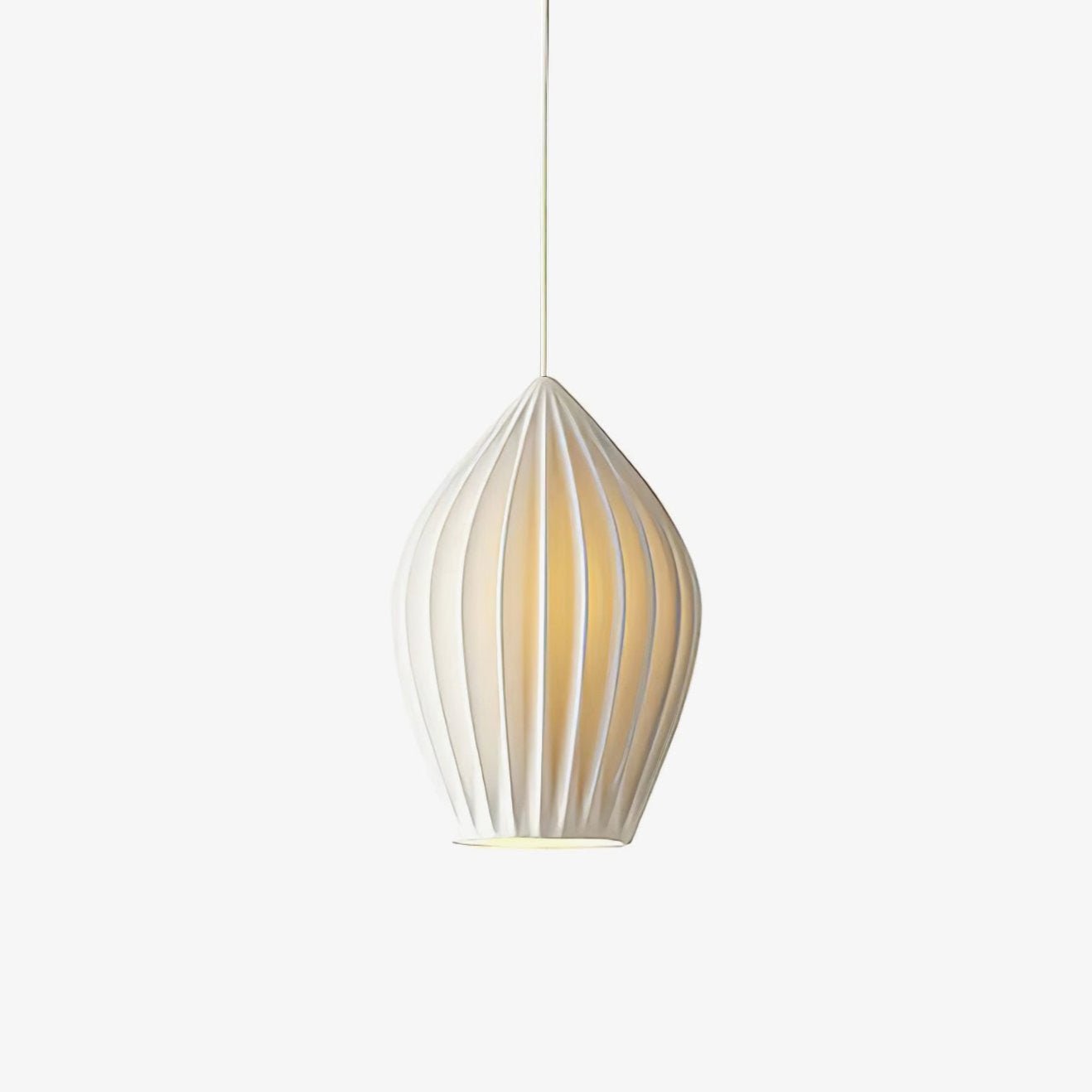 Ceramic Ribbed Pendant Light - Blowlighting