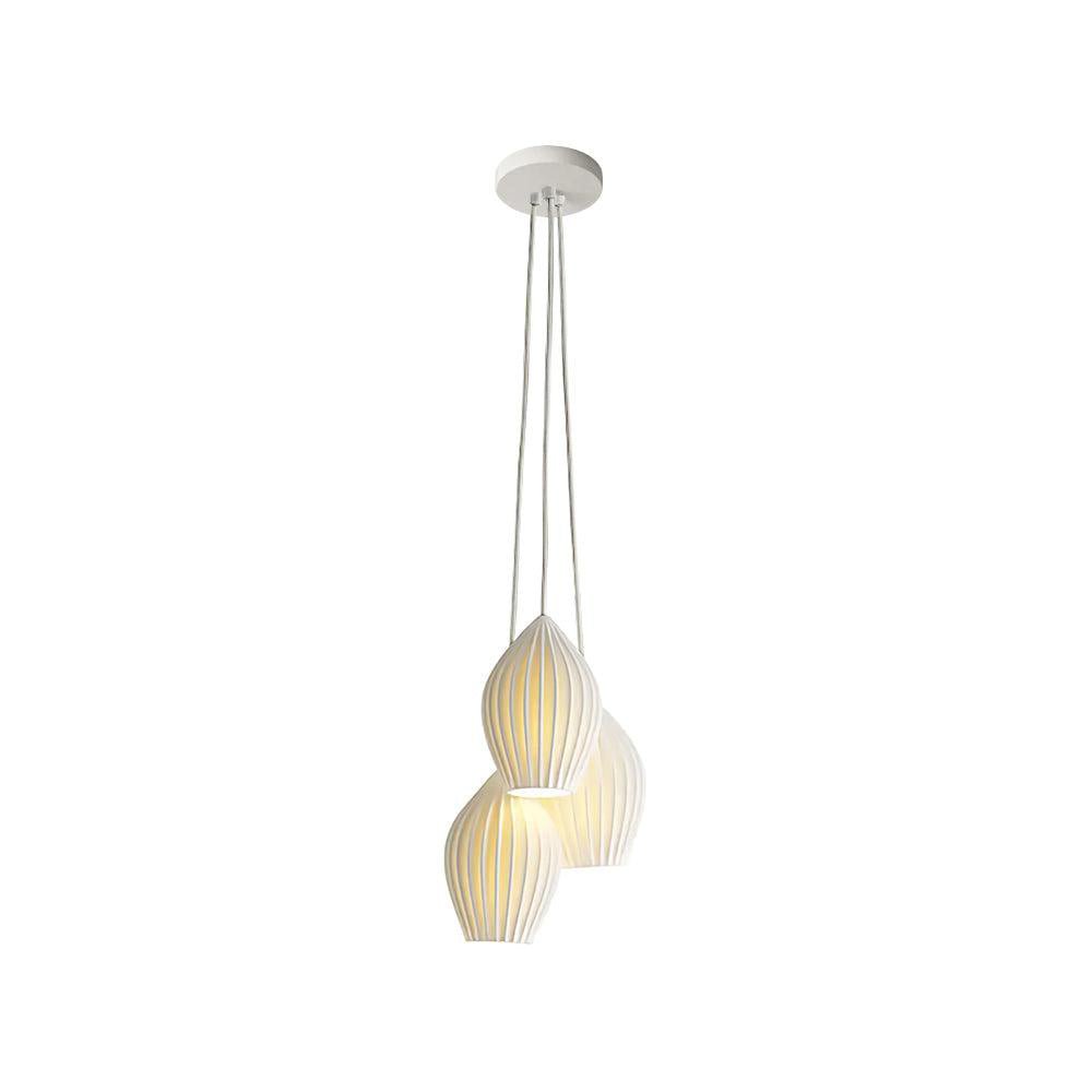 Ceramic Ribbed Pendant Light - Blowlighting