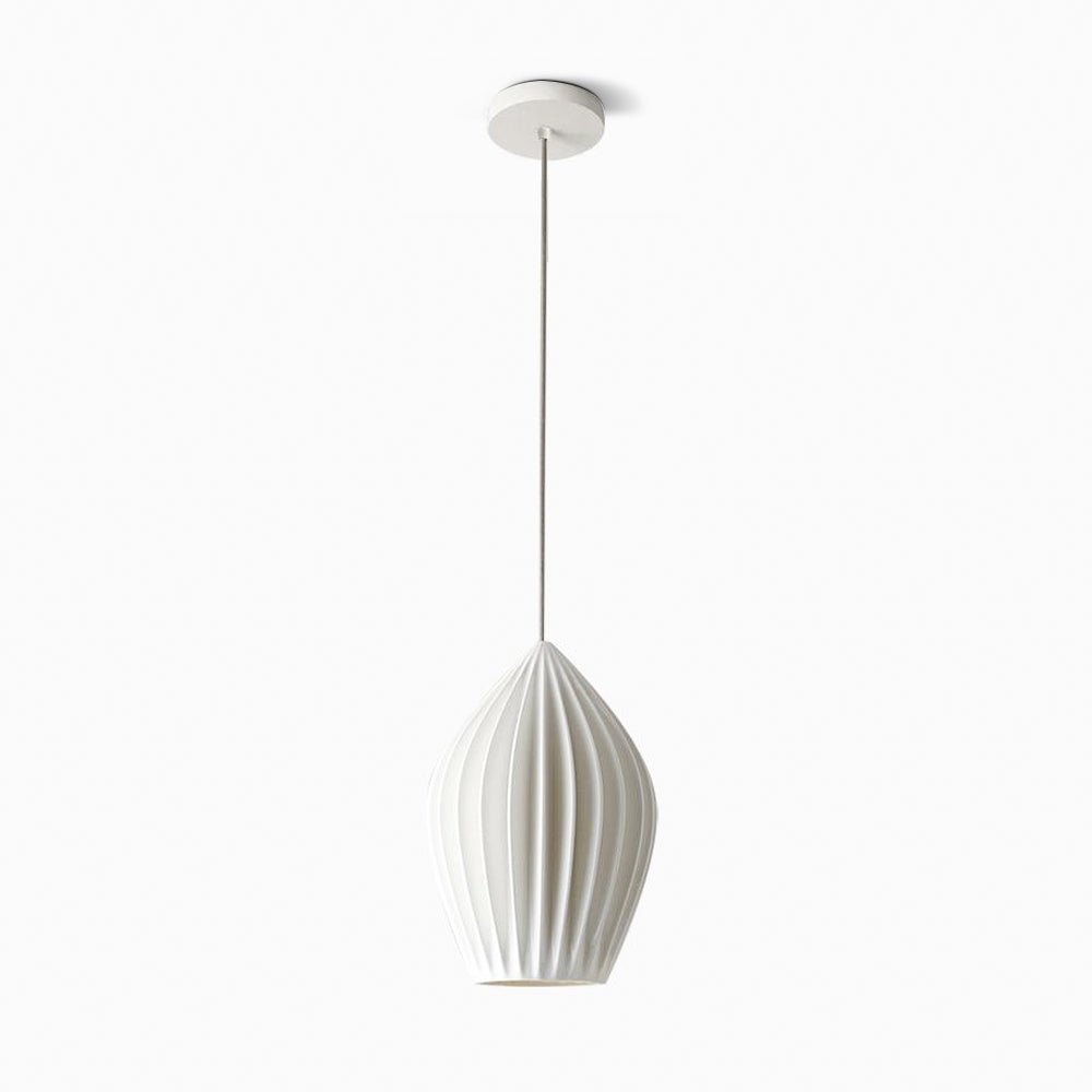 Ceramic Ribbed Pendant Light - Blowlighting