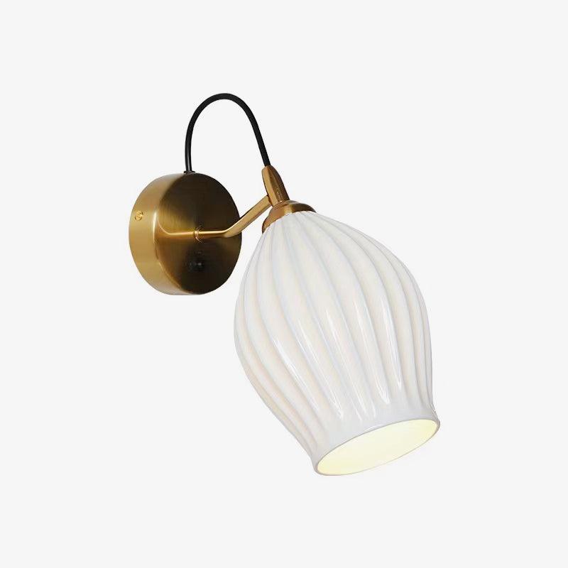 Zotalisra Modern Minimalist Ribbed Ceramic Wall light - Blowlighting
