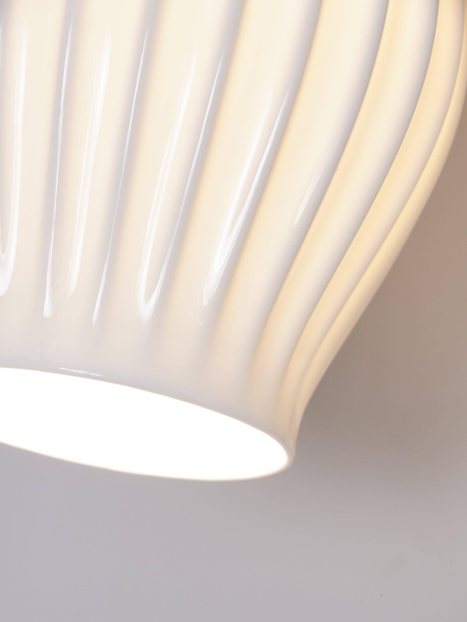 Zotalisra Modern Minimalist Ribbed Ceramic Wall light - Blowlighting