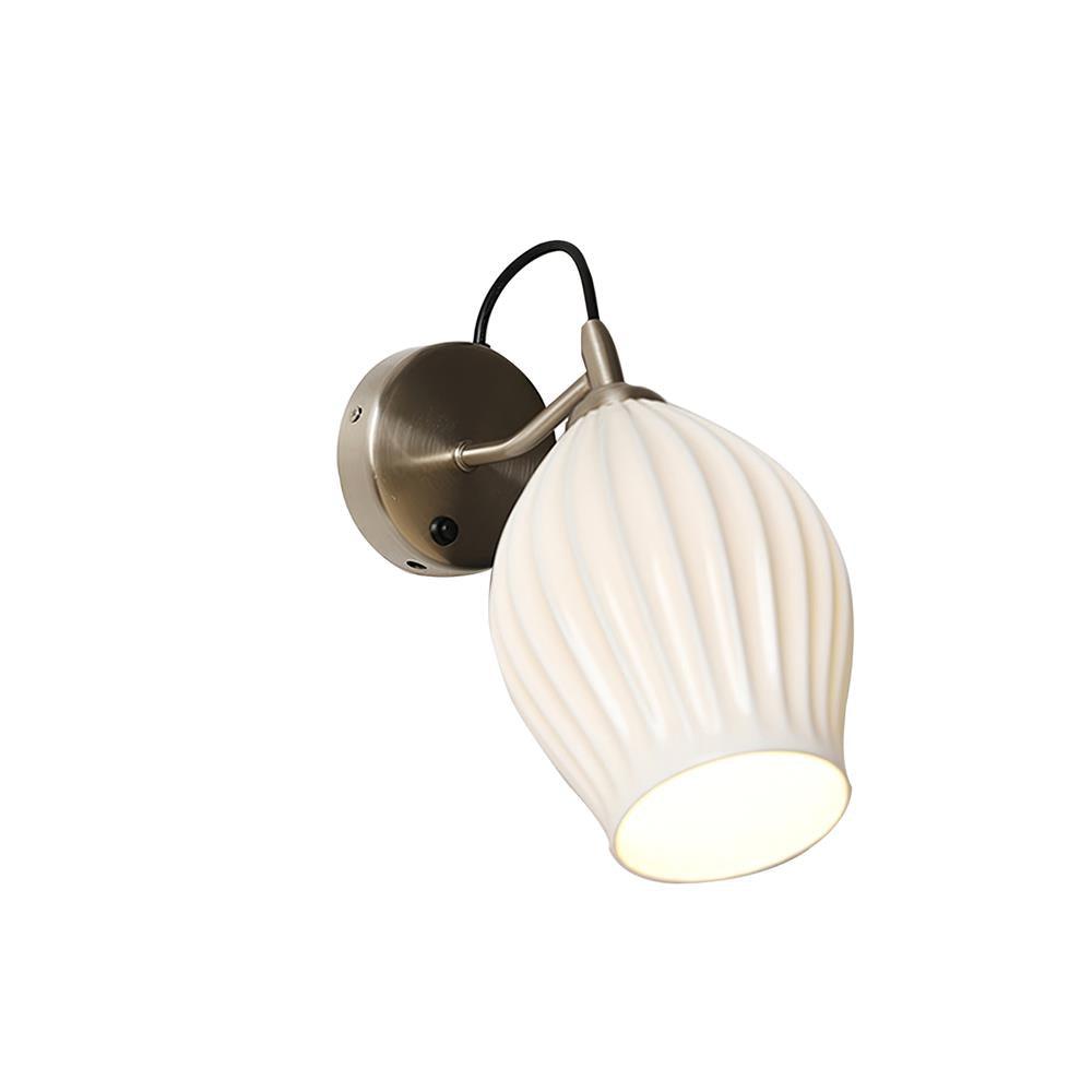 Zotalisra Modern Minimalist Ribbed Ceramic Wall light - Blowlighting