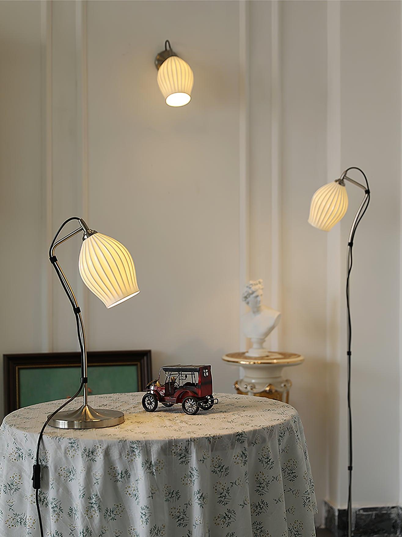 Zotalisra Modern Minimalist Ribbed Ceramic Wall light - Blowlighting