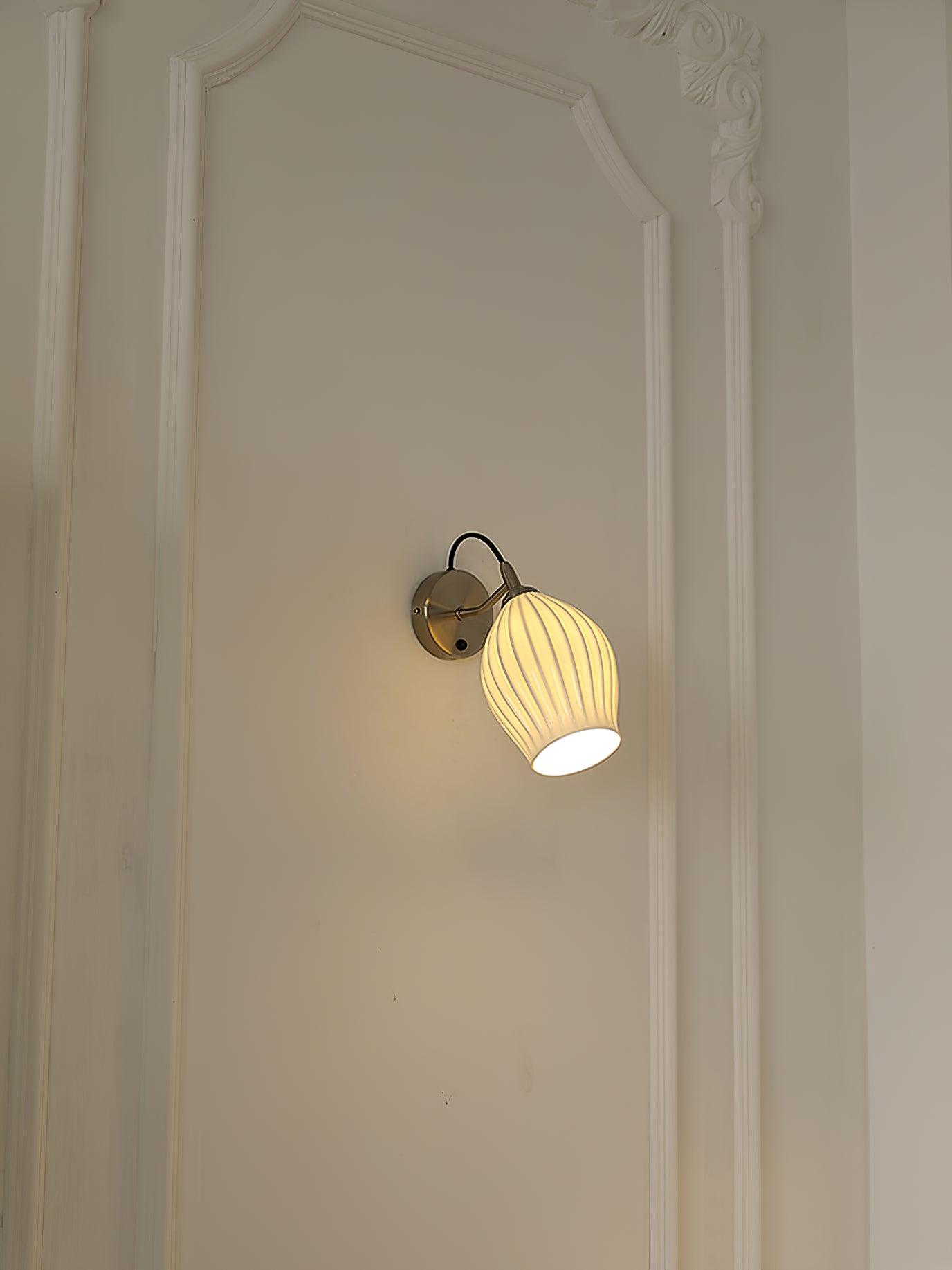 Zotalisra Modern Minimalist Ribbed Ceramic Wall light - Blowlighting
