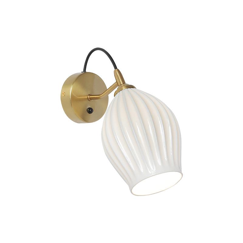 Zotalisra Modern Minimalist Ribbed Ceramic Wall light - Blowlighting