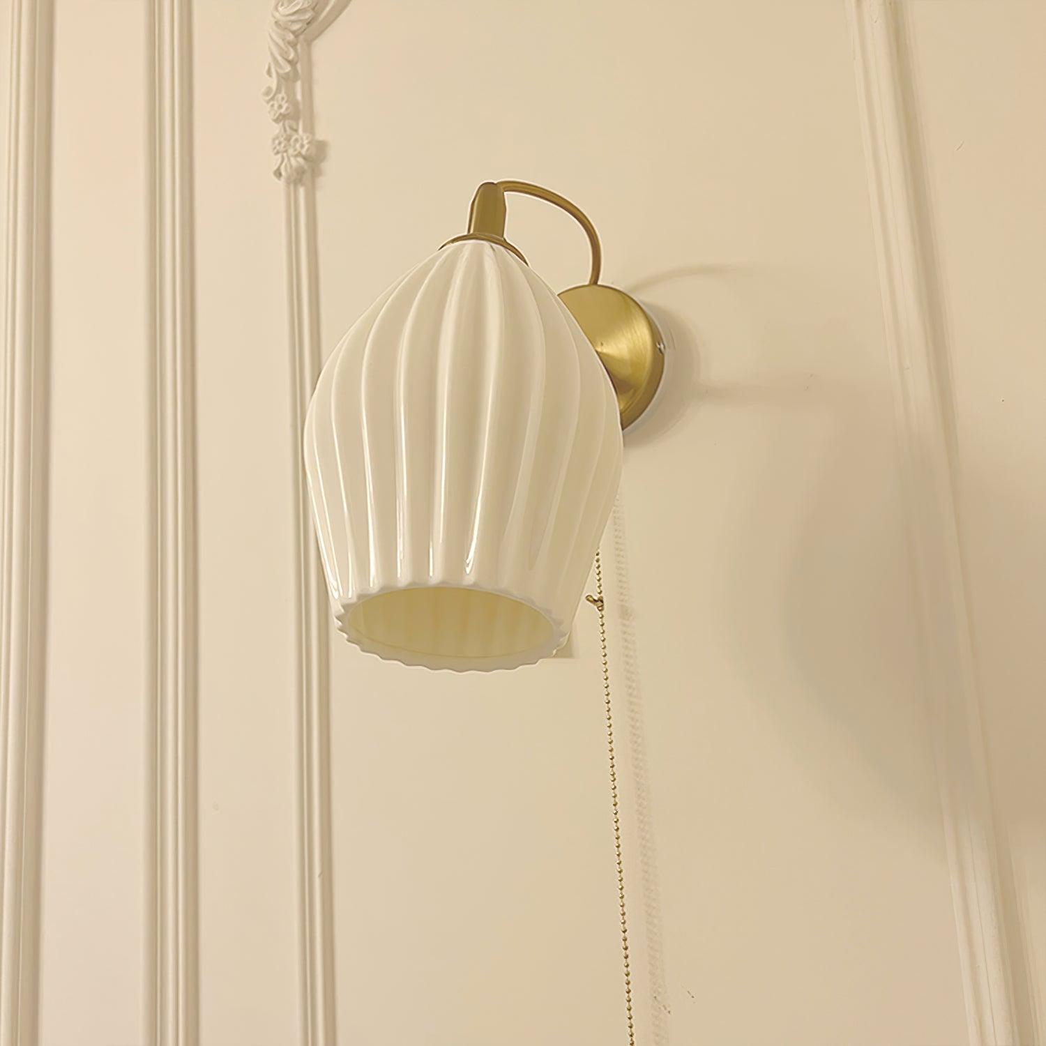 Zotalisra Modern Minimalist Ribbed Ceramic Wall light - Blowlighting