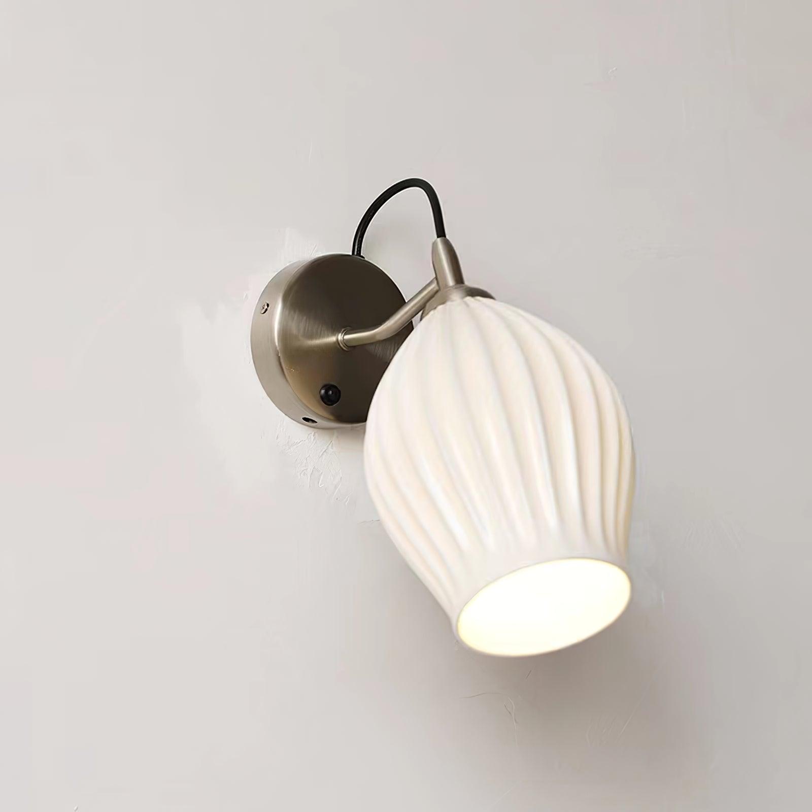 Zotalisra Modern Minimalist Ribbed Ceramic Wall light - Blowlighting