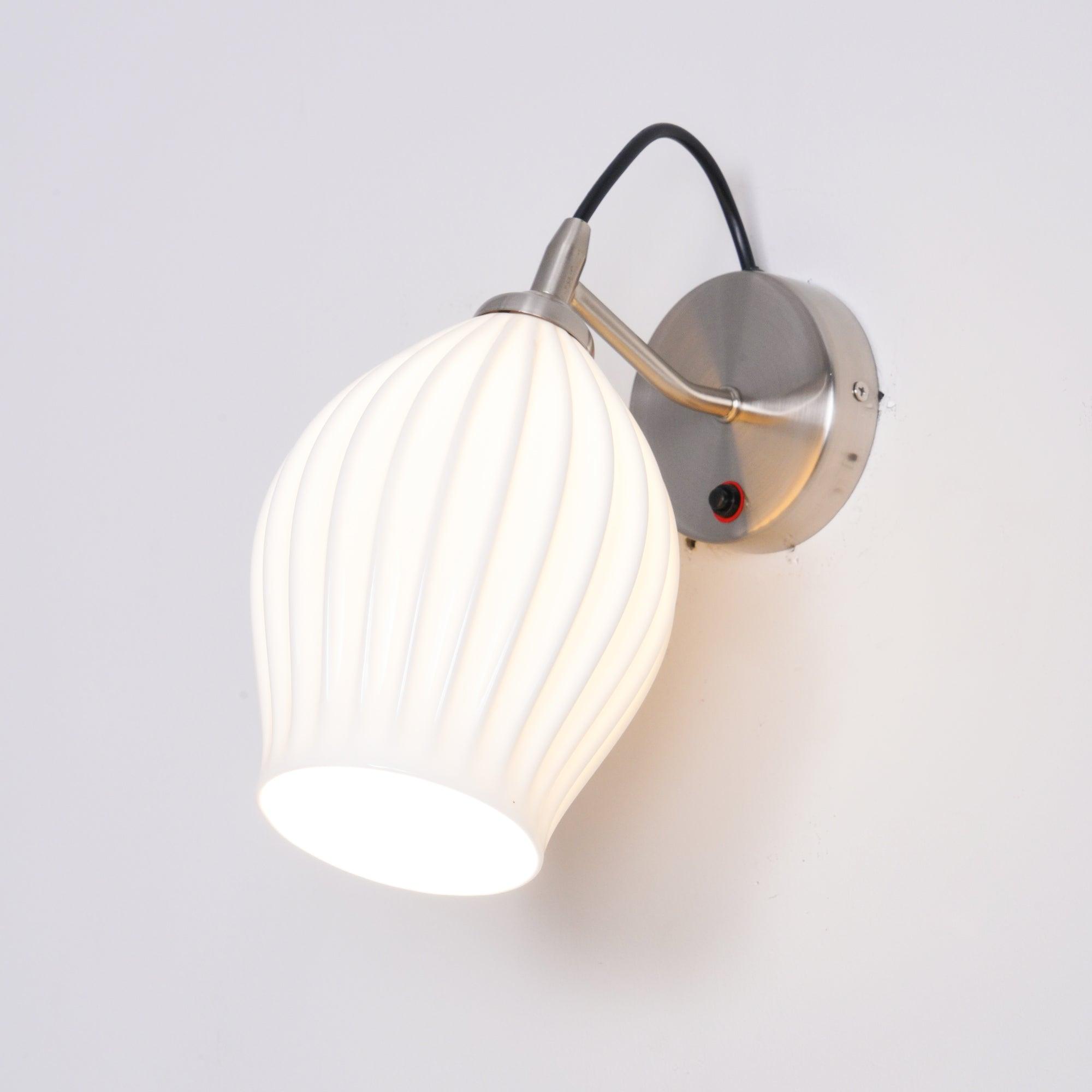 Zotalisra Modern Minimalist Ribbed Ceramic Wall light - Blowlighting