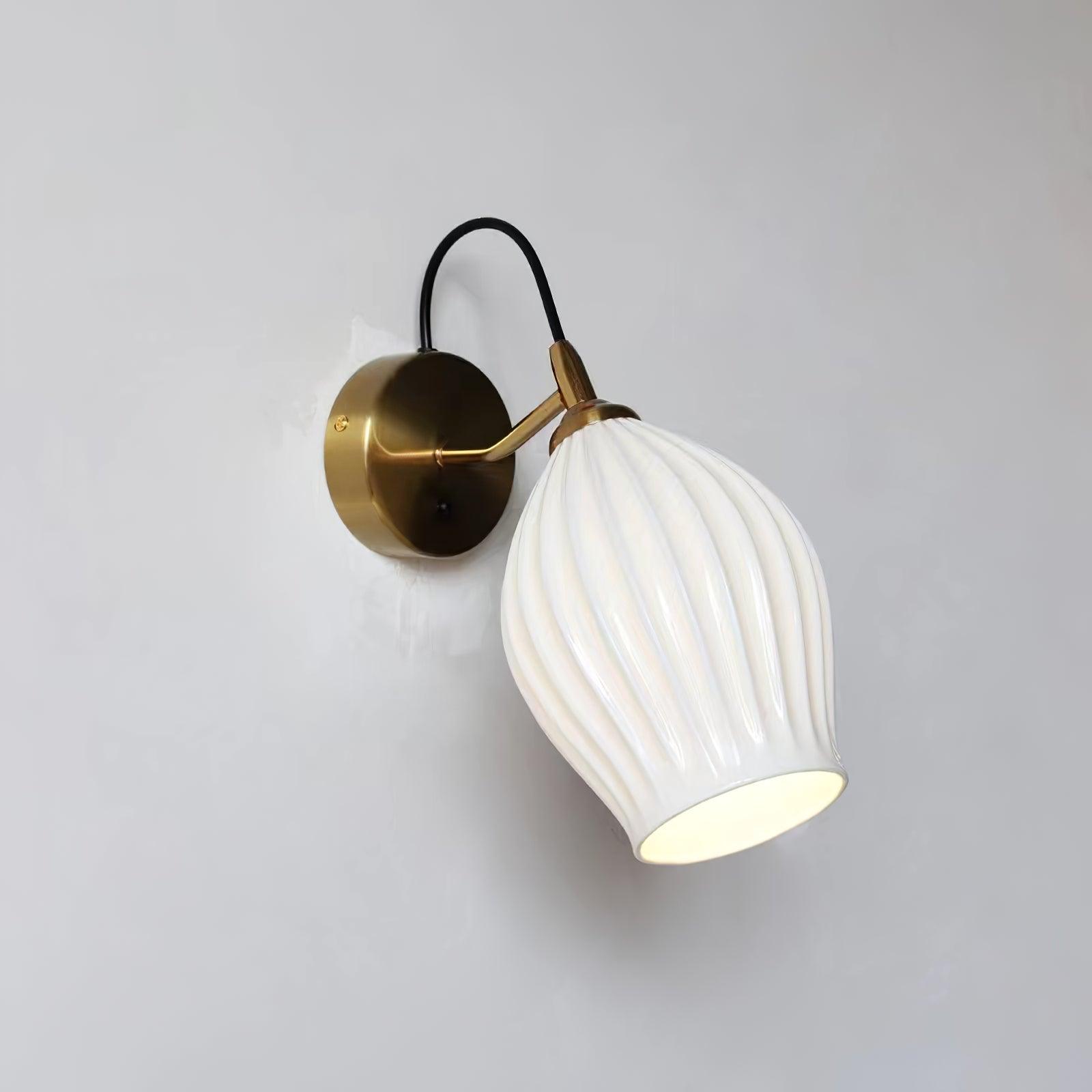 Zotalisra Modern Minimalist Ribbed Ceramic Wall light - Blowlighting