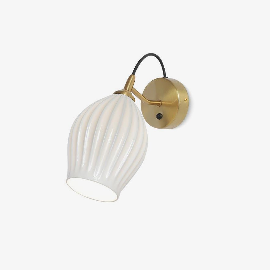 Zotalisra Modern Minimalist Ribbed Ceramic Wall light - Blowlighting