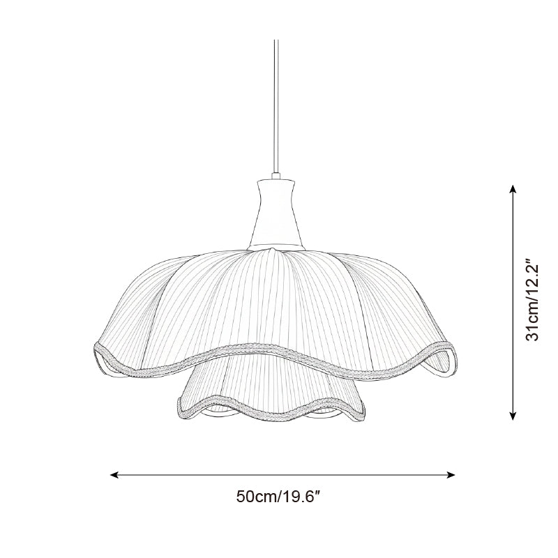 Ceriva Rustic Fabric Pendant Light