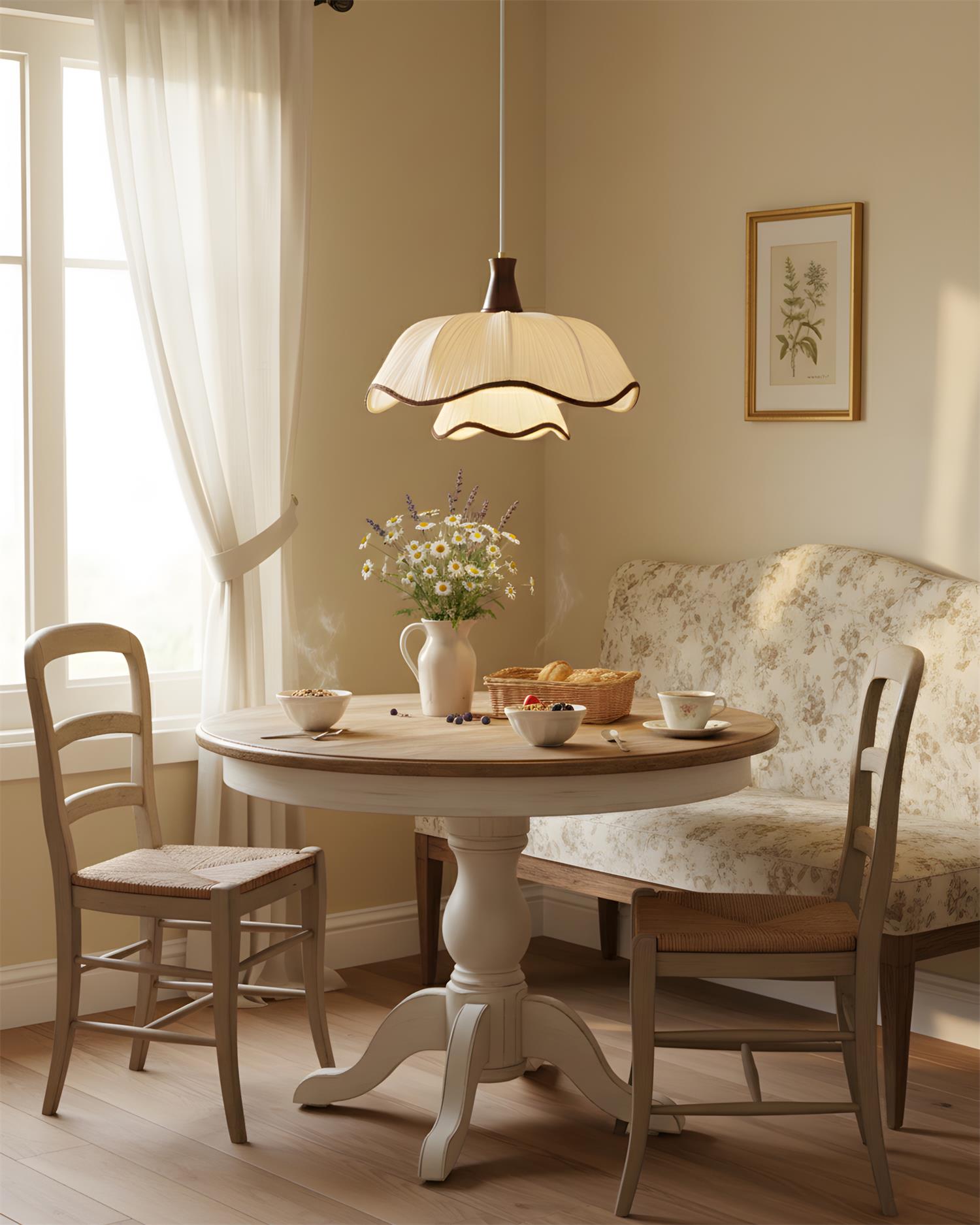 Ceriva Rustic Fabric Pendant Light