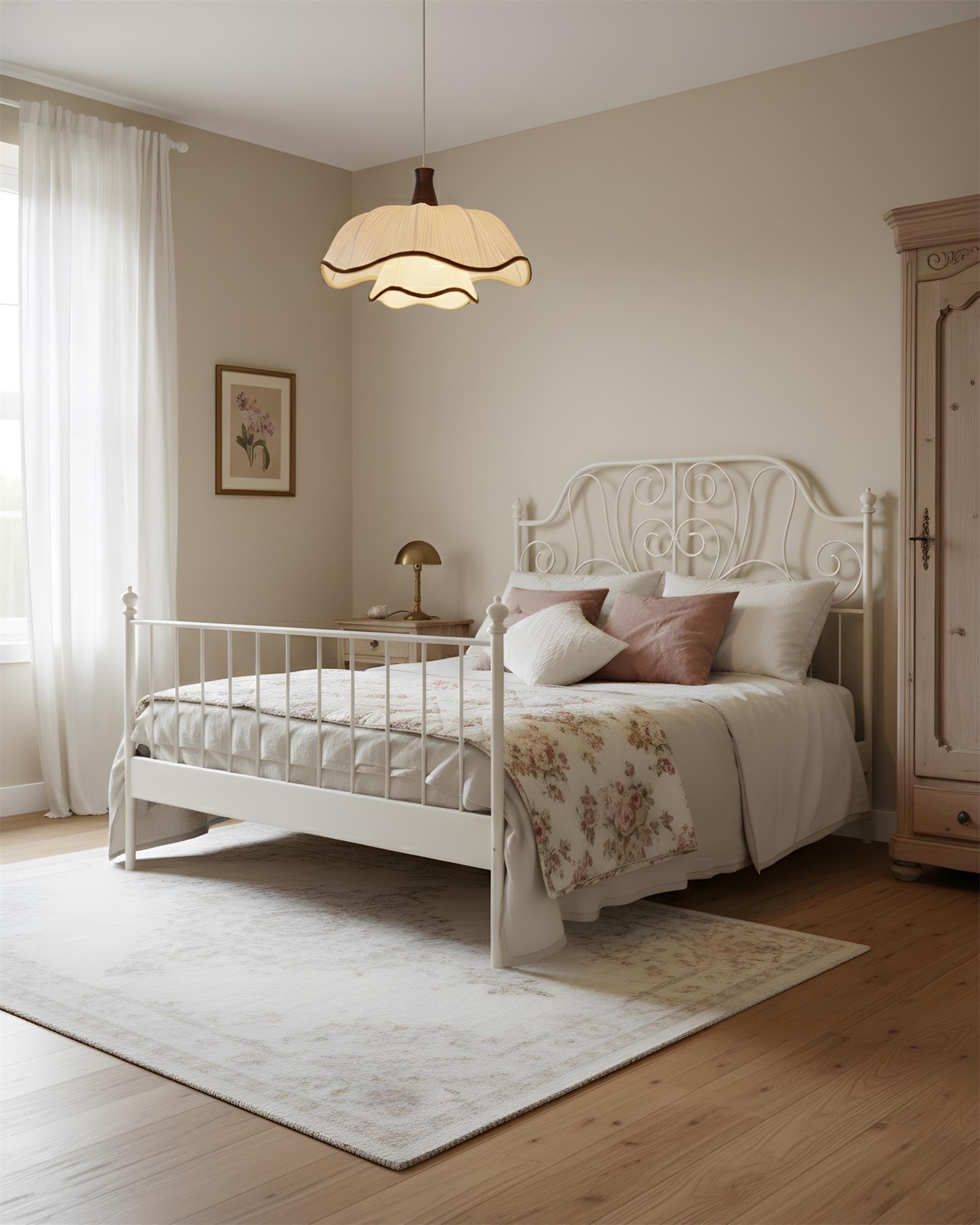 Ceriva Rustic Fabric Pendant Light