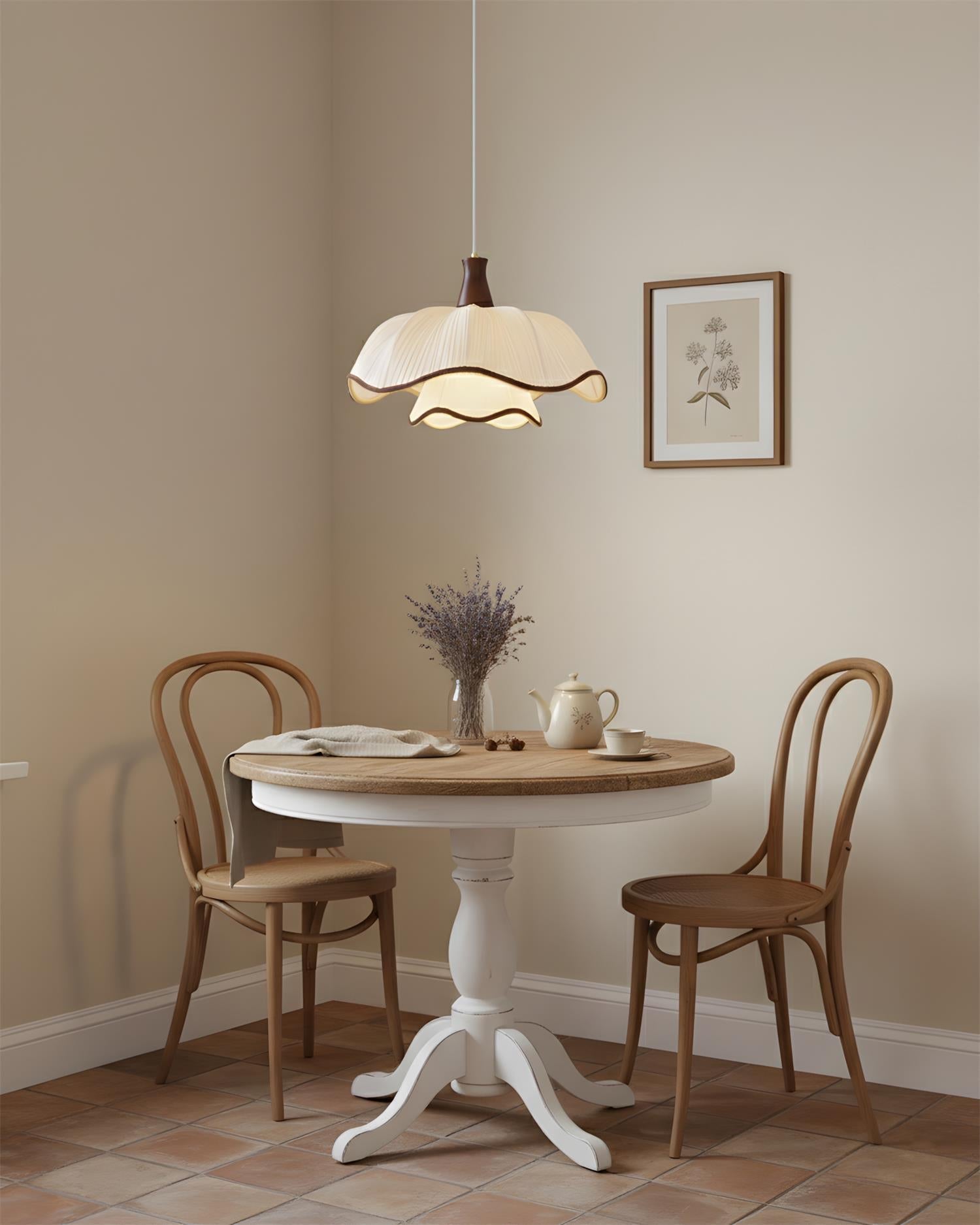 Ceriva Rustic Fabric Pendant Light