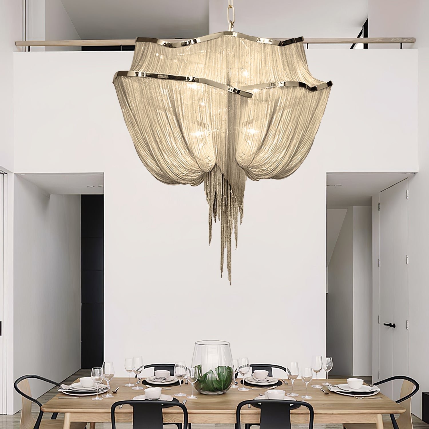 Chains Shimmering Chandelier - Blowlighting