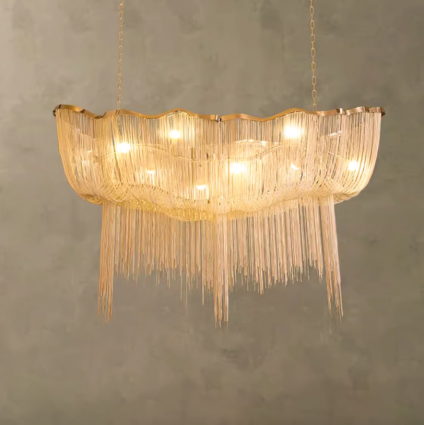 Chains Shimmering Chandelier - Blowlighting