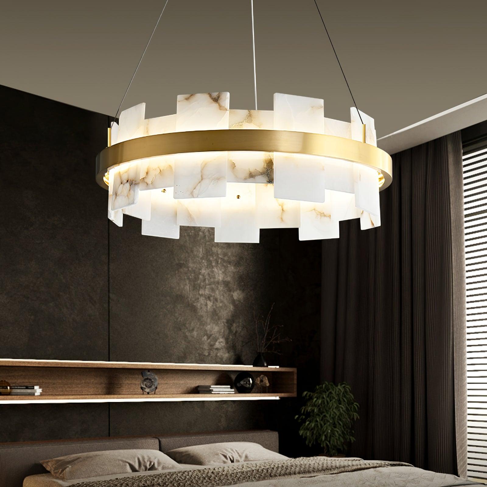 Casolarae Alabaster Chandelier Light - Blowlighting