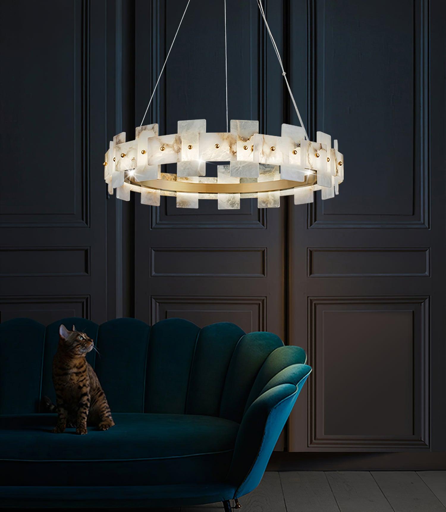 Casolarae Alabaster Chandelier Light - Blowlighting