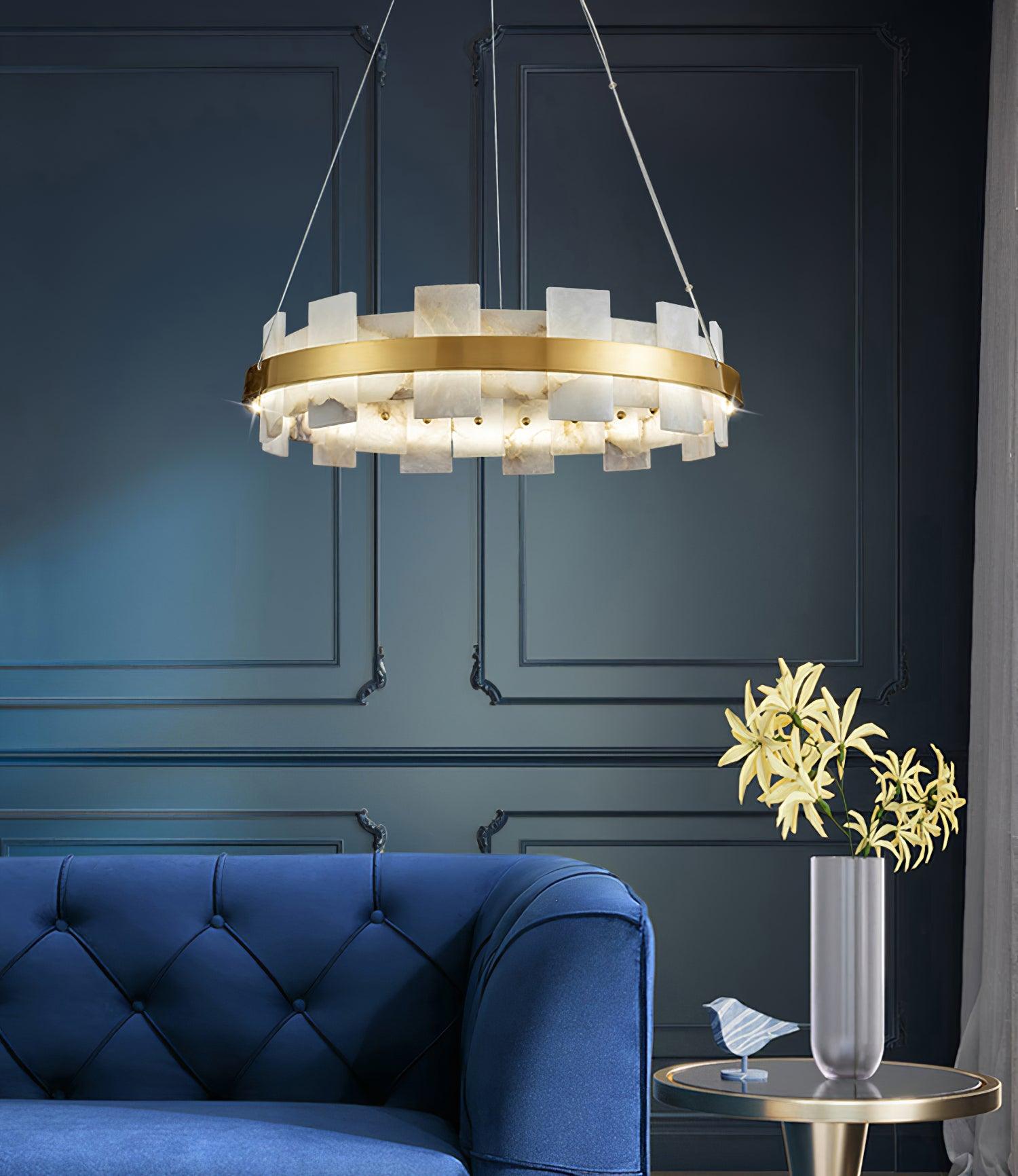 Casolarae Alabaster Chandelier Light - Blowlighting