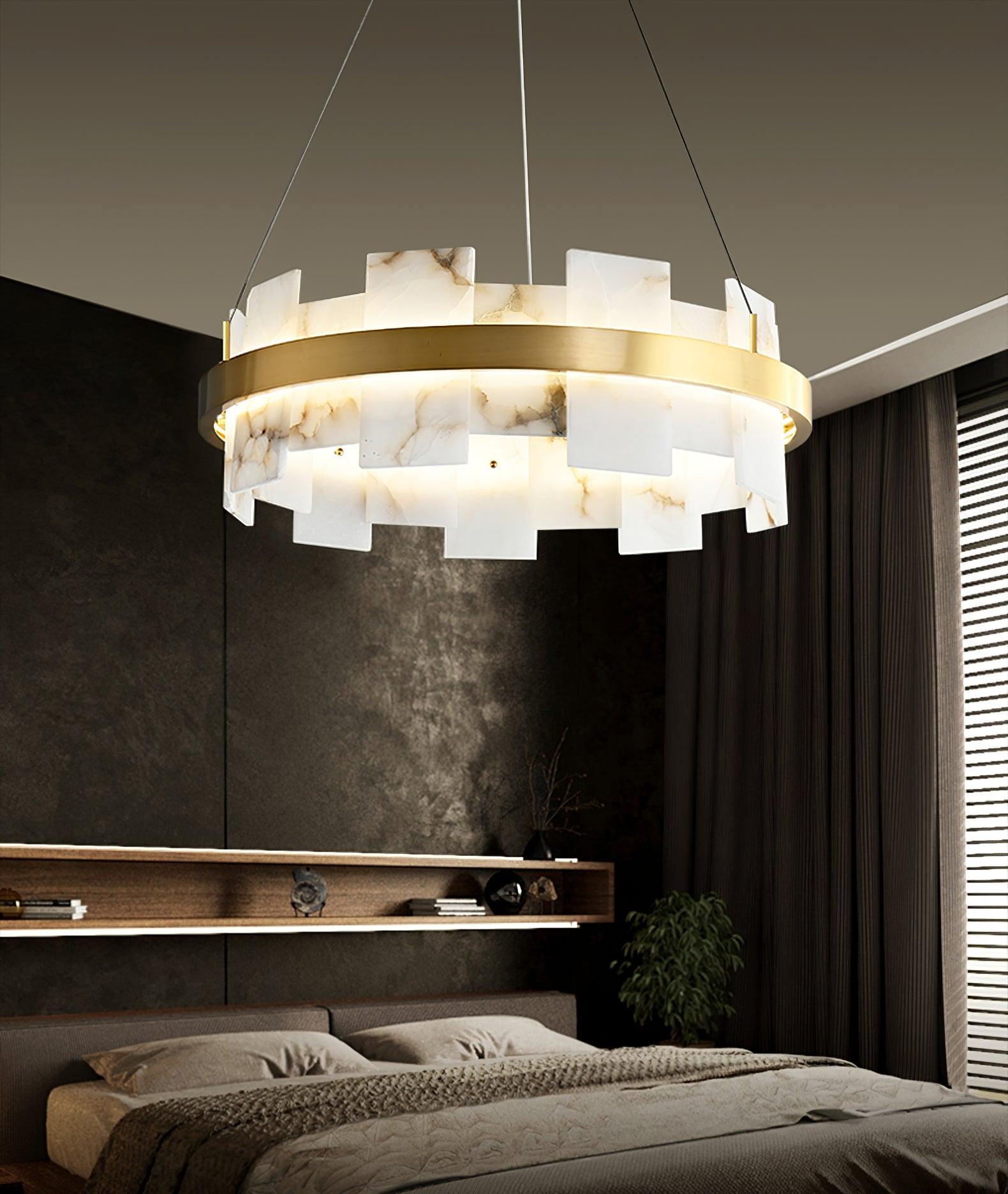 Casolarae Alabaster Chandelier Light - Blowlighting