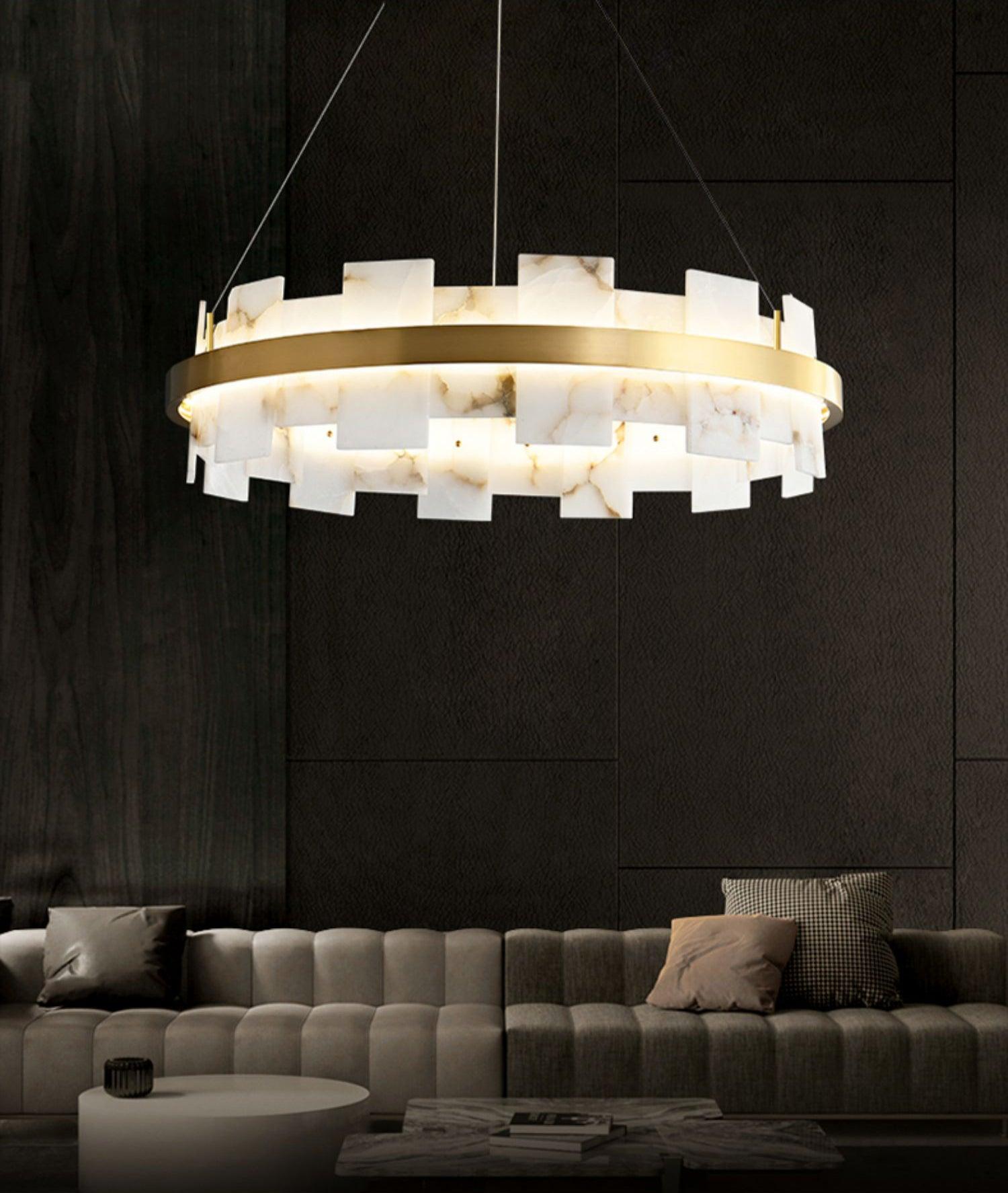 Casolarae Alabaster Chandelier Light - Blowlighting