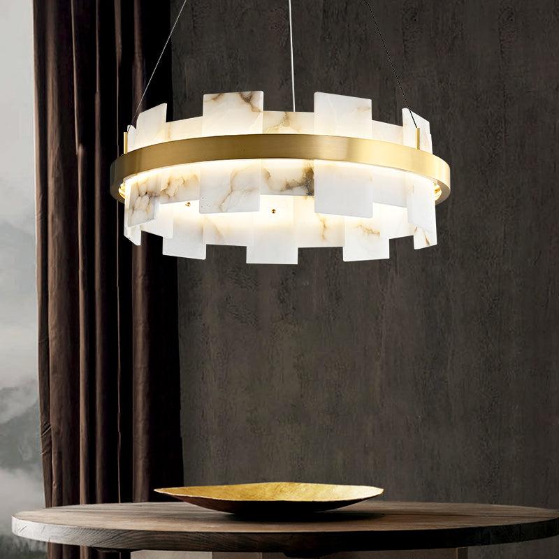 Casolarae Alabaster Chandelier Light - Blowlighting