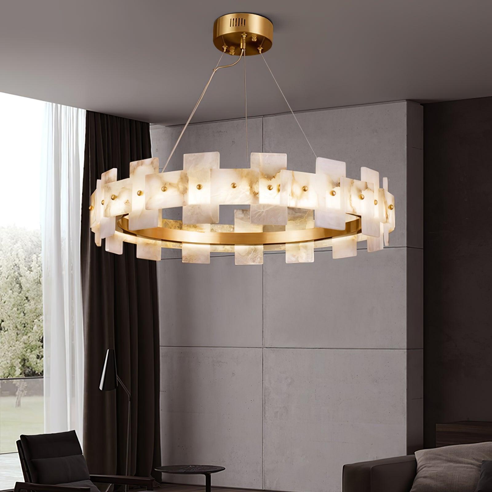 Casolarae Alabaster Chandelier Light - Blowlighting