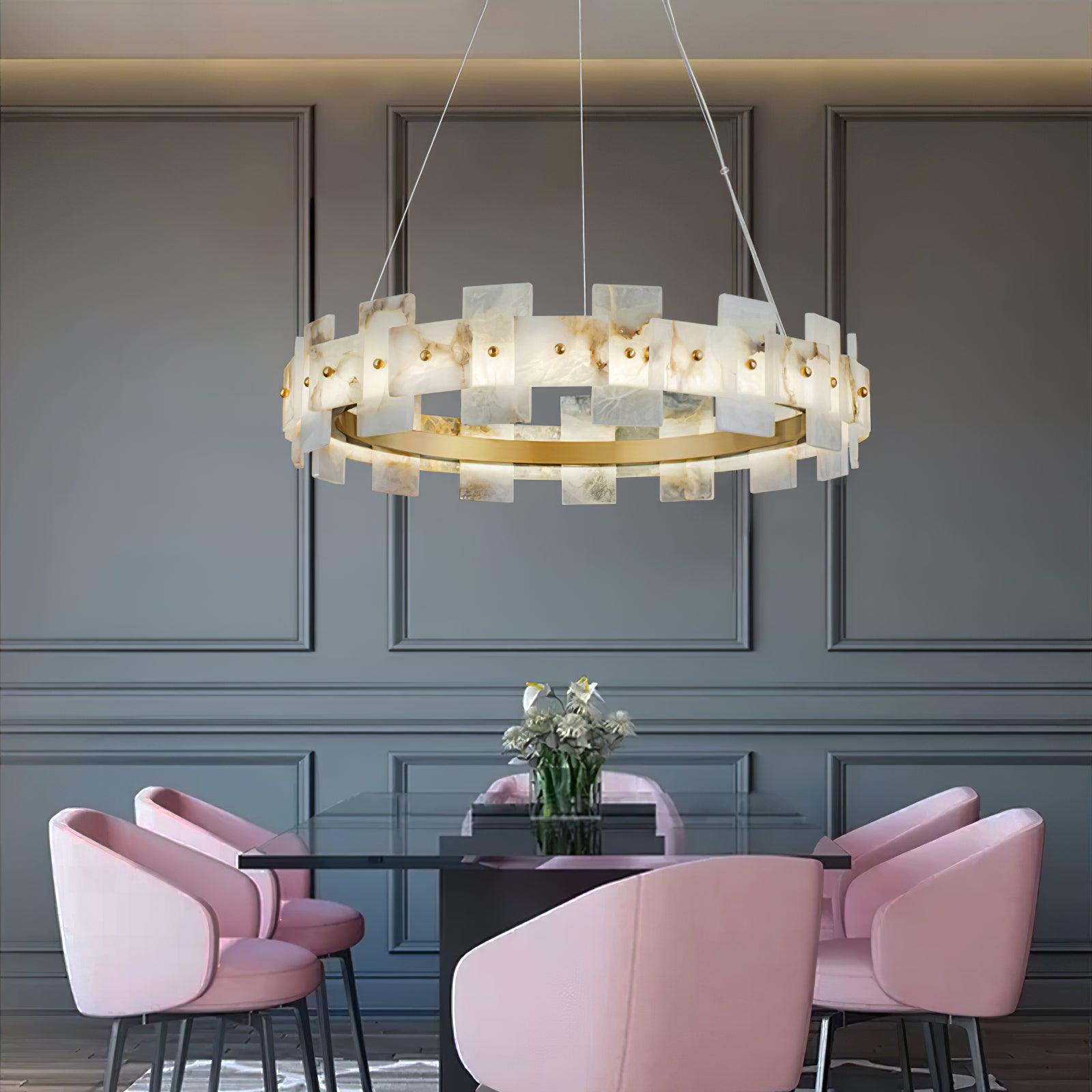 Casolarae Alabaster Chandelier Light - Blowlighting