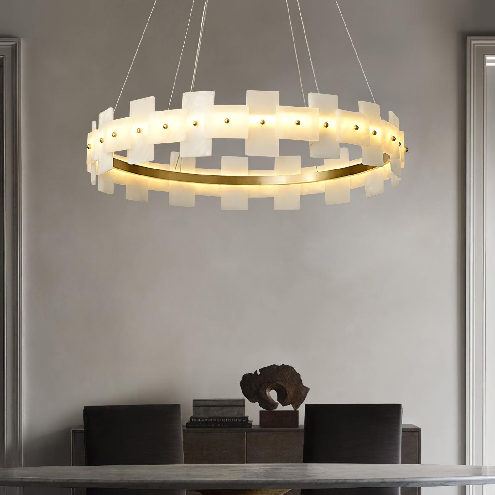 Casolarae Alabaster Chandelier Light - Blowlighting