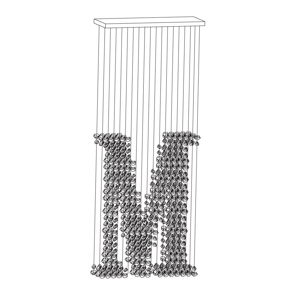 Lila Modern Stone Chandeliers - Blowlighting
