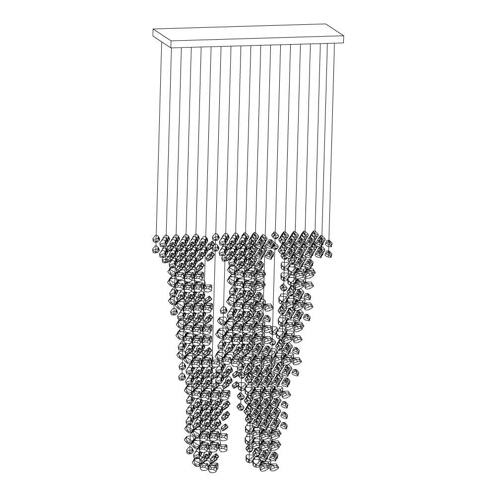 Damian Modern Metal Chandeliers - Blowlighting