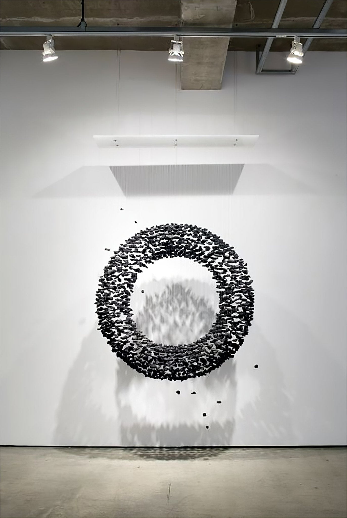 Arsilus Charcoal Stone Sculptural Chandelier Orbicular - Blowlighting