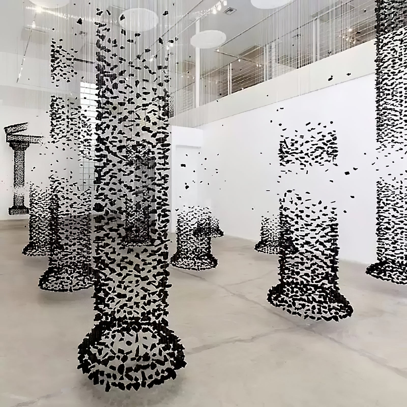 Arsilus Charcoal Stone Sculptural Chandelier - Blowlighting